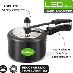 leo natura Inner Lid Cooker 2 L Induction Bottom Pressure Cooker image 2
