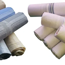 supriya Combo White & Multicolor Men's 41x41Cm Pack of 12 ["Multicolor"] Handkerchief image 2