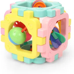 zokato Cubic Rattle for Infants.Rattle's Help Your Child Develop Visual Skills Rattle image 2