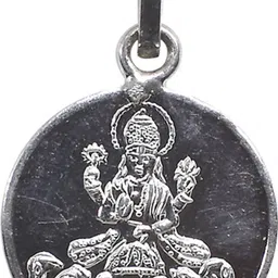 Shri Surya Yantra Pendant In Pure Silver (6 Grams) (1 Pc) Silver Silver Pendant-image-0