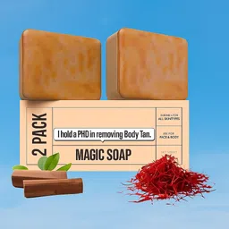 SANDALWOOD & SAFFRON Handmade Soap Bar Removes Tan-image-25