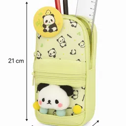 pencilbox Panda Cute Panda Art Canvas Pencil Box image 4