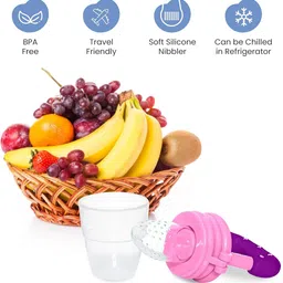akshita Fruit Feeder | Fruit Nippler | Sillicon Feeder | Baby Feeder | Feeder image 3
