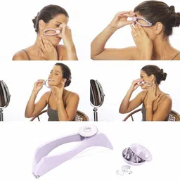 mahi enterprise Eyebrow Threading Kit Face and Body Hair Removal Epilator System Kit Cordless Trimmer for Women (Purple) Eyebrow Thread image 5