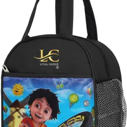 loyal choice LC: Lunch bag for both men&women for school college picnic & travel.(BLACK 8L). Waterproof Lunch Bag-picture-48