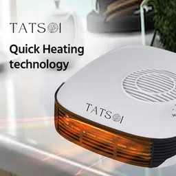 tatsoi 2000 Watts Room Heater (White color ) with ABS body (TI-9222) Fan Room Heater image 2