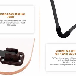 mayko & bayko MULTIPURPOSE FOLDABLE WITH CUP HOLDER , STUDY & LAPTOP TABLE Wood Portable Laptop Table image 4