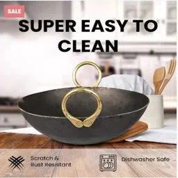 KADHAI POTPAN IRON KADHAI Tawa 24 cm diameter image 2