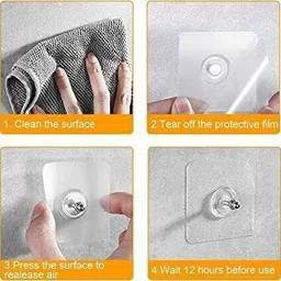 spivora Nail Free Wall Hook Screw Adhesive Non-Trace No Drilling Bathroom Hook 13 image 3