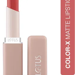 lotus make - up Color X Matte Lipstick Velvet Berry-24, Long-Lasting, Bold , Highly Pigmented image 1