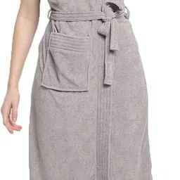 feelblue Grey Free Size Bath Robe-picture-21