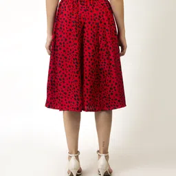 manat diva Women Printed A-line Blue, Red Skirt image 2