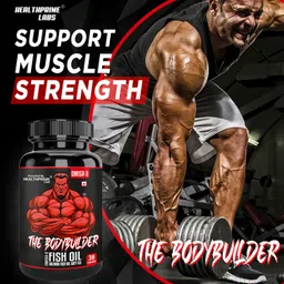 healthprime labs The Bodybuilder Omega 3 Fish Oil 1000mg with EPA+DHA for Heart & Muscle Health image 4