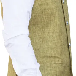 aljaami Solid Men Waistcoat image 4