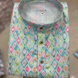 foxdx Men Printed Cotton Blend Straight Kurta-picture-23