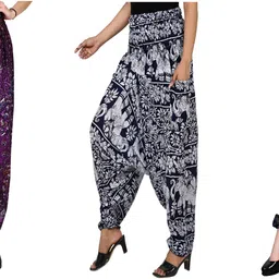 narnari Printed Rayon Women Harem Pants-picture-13