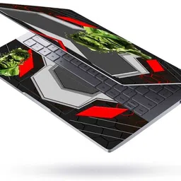 Flipkart SmartBuy Combo of Full Body Laptop Skin and Mouse Pad - Hulk Green Smash Armor No Residue Removable Self Adhesive Vinyl Reusable Laptop Skin Compatible for 15.6 inch-picture-20