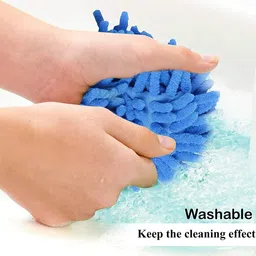 fenil Cleaning Brush Feather Microfiber Duster with Extendable Rod Dust Cleaner Wet and Dry Duster image 5