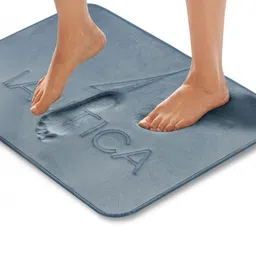 nautica Steel Grey Fluffy Zero Twist 100% Cotton Solid Hand Towel - Pack of 2 image 2