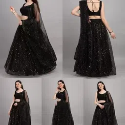 krimaa Embellished Semi Stitched Lehenga Choli image 1