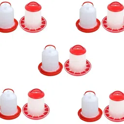 tm&w semi auto small birds' feeder 1.5kg drinker 1.5 ltr =10 pcs. Window Bird Feeder image 1