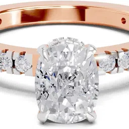 Sparkles Lab Grown Diamond 14kt Rose Gold ring image 1