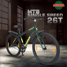ashoka HUNK MTB Bike Single Speed Rigid Fork Power Brake Light Weight Frame For Cyclist 26 T (inch) Road Cycle-picture-18