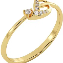 avsar AVR1082YA 18kt Diamond Yellow Gold ring image 2
