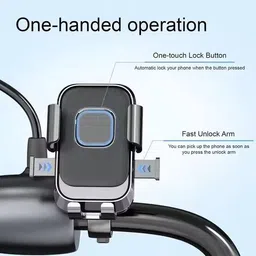 vedrid XY088 AutoLock Grip Mobile Holder for Bike Mobile Holder image 5