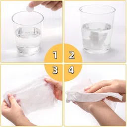 spincart Coin Facial Tissue Paper, Soft Napkin Disposable Compressed Towel For Face image 2