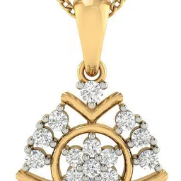 avsar Avsar Real Gold Sneha Pendant AVP292YB 14kt Cubic Zirconia Yellow Gold Pendant-picture-10