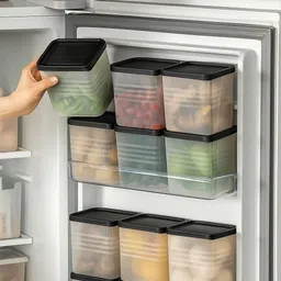 twimish Plastic Fridge Container - 1200 ml image 4