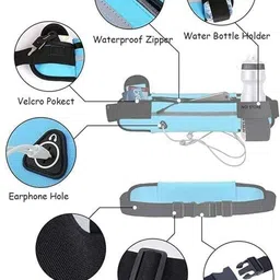 Whipbird Pack 2 Running Belt with Adjustable Straps for Men and Women, Fits 6.5" Mobile Running Waist Belt with Pocket image 3