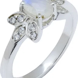 anika jewellers White Rainbow Moonstone Topaz Gemstone 925 Sterling Silver Ring For Her Sr-275 Sterling Silver Ring-picture-16