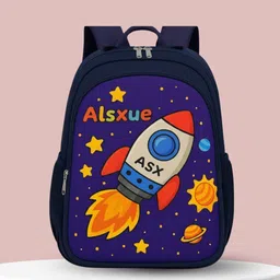 mous Kids Rocket Navy Blue School Bag – Stylish and Strong Waterproof School Bag-picture-11