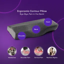 wakefit Memory Foam Cervical Pack of 1 Solid image 3