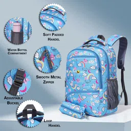 miss & chief Large 36 L Laptop Backpack Laptop Backpack Moonlight Laptop Backpack Water Resistant and Lightweight Bag image 4