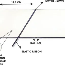 zen sangam express your mind Artists’ - A6 Watercolor Art Journal Landscape - 245 GSM - 20% Cotton Cold Pressed - (50 Pages) - Size (10.5x14.8cm) - Watercolour Book - Blue Sketch Pad image 2