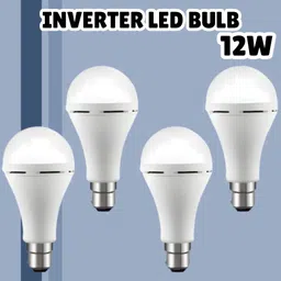 sacro (Emergency Inverter Blub) charging 12W LED Bulb for Extended Lighting_Pack_4E59 4 hrs Bulb Emergency Light image 1