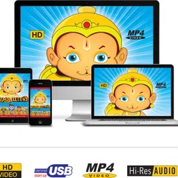 inkmeo Movie Card - Hanuman - Tamil - Animated Stories from Indian Mythology - 8GB USB Memory Stick - High Definition(HD) MP4 Video image 2