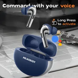 mr.nobody Ultrabuds with Latest BT v6.0,40Hr Playtime,13mm Dynamic Driver,Rich Bass N245 Bluetooth Headset image 5