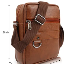 kidser Tan Men Sling Bag D-SIDRTAN image 4