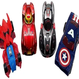 bbg Pull Along Avenger Car pack 4 mini eacers metal car-DZC92 image 4