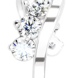 Sparkles Lab Grown Diamond 14kt White Gold ring image 4