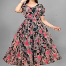 houseofcommon Women Maxi Multicolor Knee Length Dress-picture-32