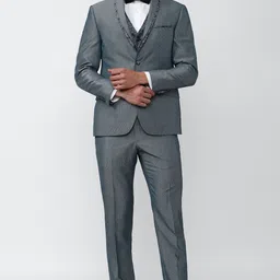 van heusen Men Single Breasted - 2 button Printed Suit-picture-41