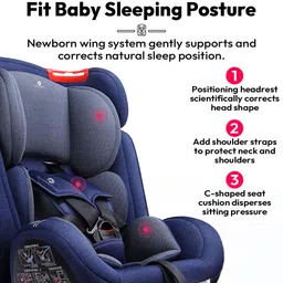 staranddaisy Convertible Baby Car Seat with 5-Point Harness, 3-Level Recline & ISO Certified Baby Car Seat image 3