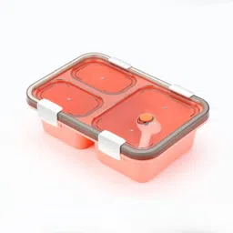 vrajpolyplast 3-Compartment Plastic Lunch Box for Outdoor Lunch 3 Containers Lunch Box 3 Containers Lunch Box-picture-39