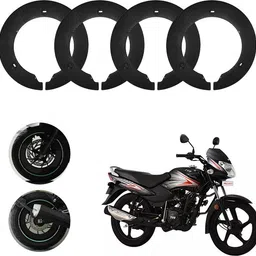 sunriders Bike Wheel Cover 17 Inch For Tvs Star Sport Black Half Pack of 4 Pc Wheel Cover For NA NA-picture-15