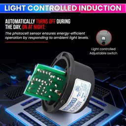 amiciSmart Automatic On/Off for Light,Photocell Sensor for Light Control,12V Street Light Smart Sensor Light image 5